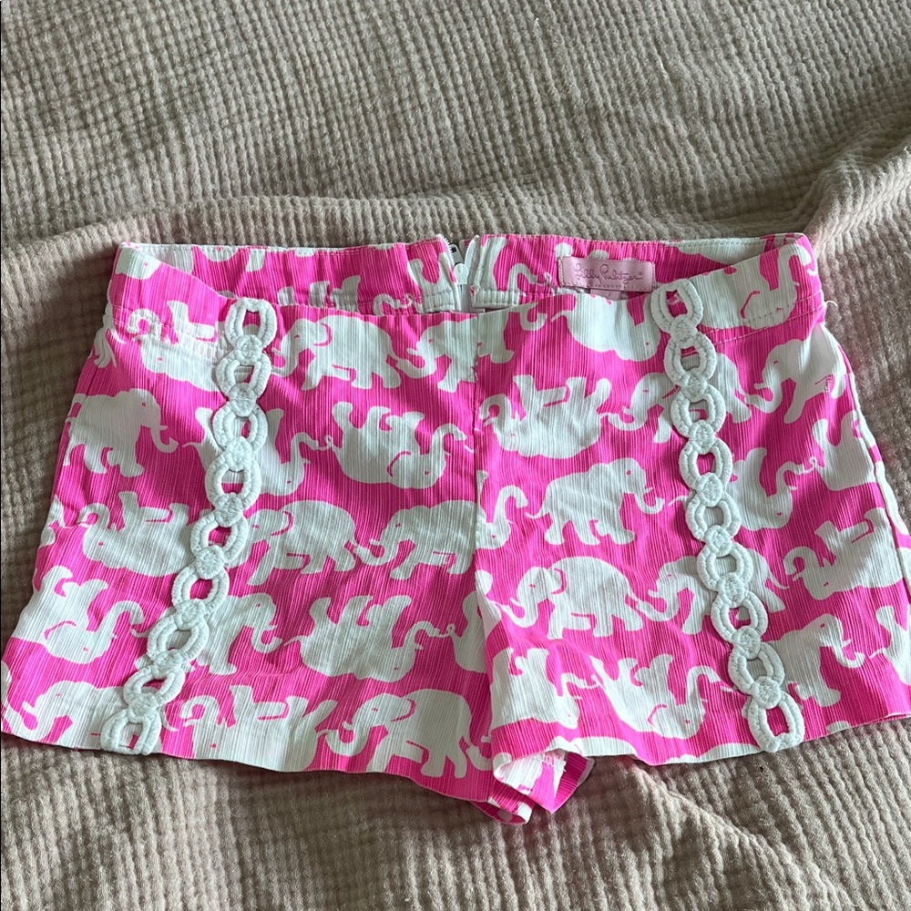 Lilly Pink Elephant Print Shorts